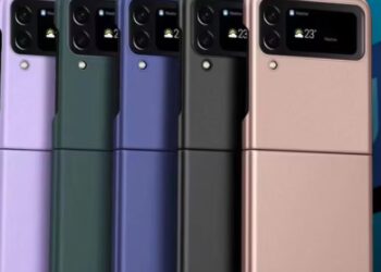 Samsung Galaxy Z Flip 7 FE multiple color variants with India launch announcement and map illustration.